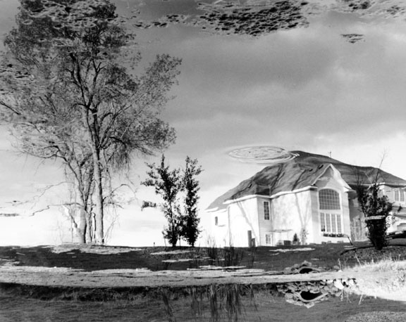 Reflexion of a house