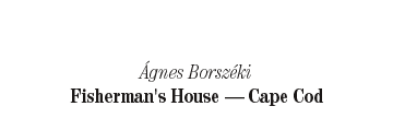 &Aacute;gnes Borsz&ecute;ki: Fisherman's House