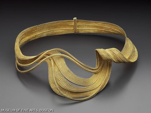 Mary Lee Hu's Choker #88 is on display in "Jewelry by Artists: The Daphne Farago Collection" at the Museum of Fine Arts, Boston until March 5, 2008.