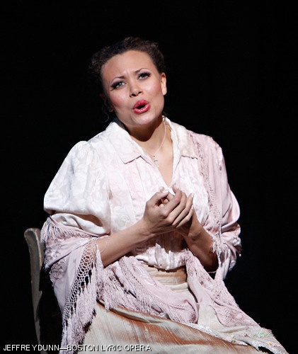 Soprano Alyson Cambridge plays Mimì in “La bohème,” which is running in Citi Performing Arts Center’s Shubert Theatre in Boston Nov. 2–13.