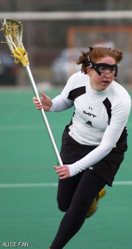 Laura C. Watson ’08 eyes her next move during a game against Williams College last Thursday, March 13. Williams defeated MIT 15-7.
