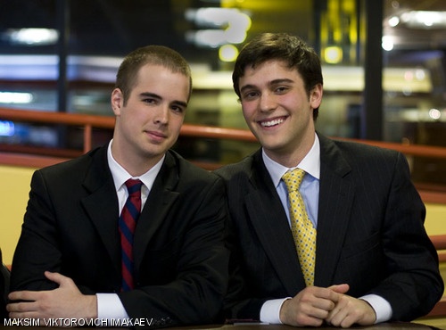 Michael A. Bennie ’10 (VP) and Noah S. Jessop ’09 (P)