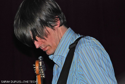 Jicks front man Stephen Malkmus focuses during a guitar solo at Paradise Rock Club on Thursday, April 3.