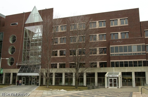 The MIT Medical Building (E23) is located next to the Media Lab near Amherst and Ames St.