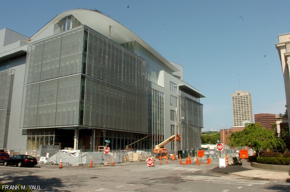 The Media Lab’s extension, pictured on Aug. 30, is nearing completion.
