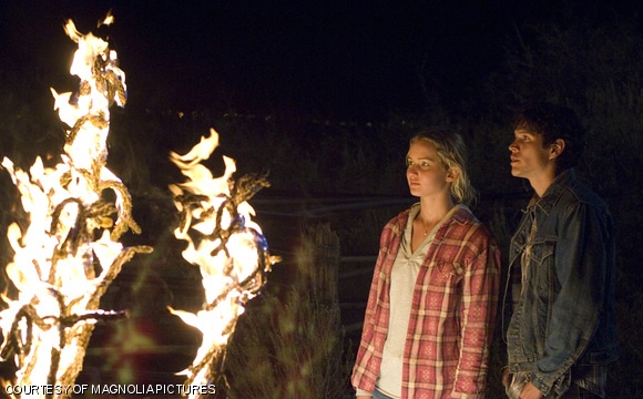 Jennifer Lawrence and J.D. Padro in The Burning Plain.