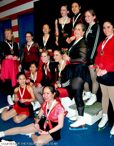 The MIT figure skating team is seen on Feb. 14 at the Skating Club of New York.