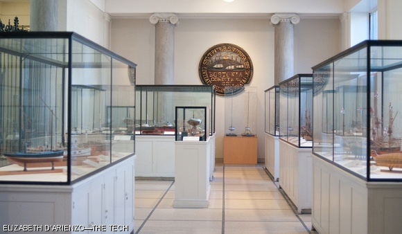 Hart Nautical Gallery: Lying in the middle of Building 5, this branch of the MIT Museum contains model ships, a rare early autonomous underwater vehicle, and information about Ocean Engineering, Course 2-OE (formerly Course 13).