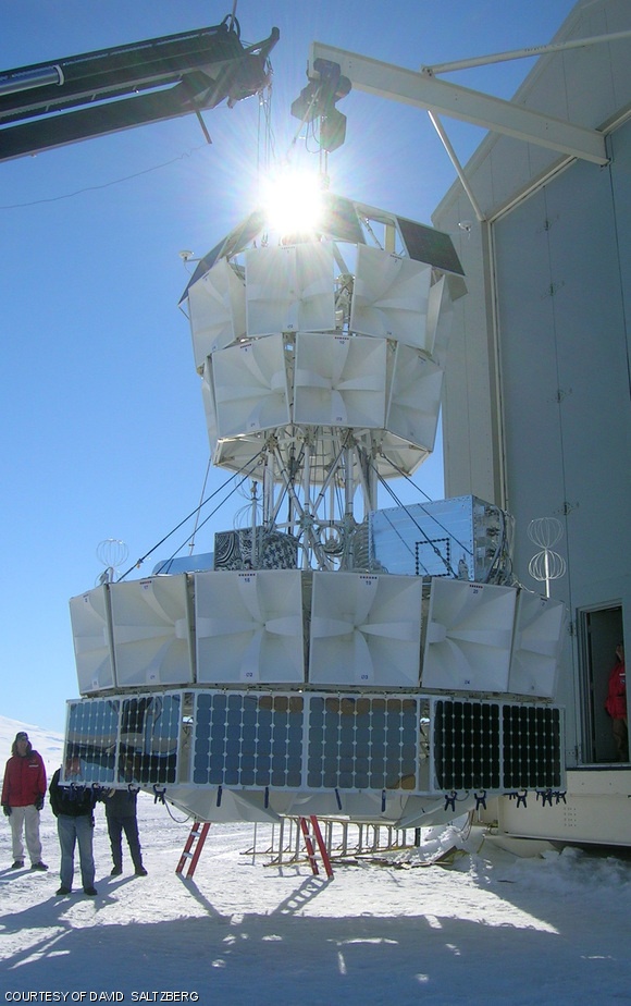 The Antarctic Impulsive Transient Antenna (A.N.I.T.A) balloon payload, with which Saltzberg works in Antarctica.