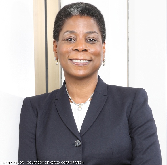 Ursula M. Burns, who will speak at commencement, worked her way up from an internship position at Xerox to being CEO of the corporation.