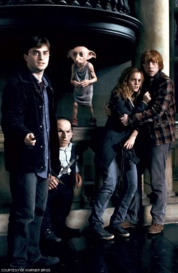 Harry Potter (Daniel Radcliffe) and company wait, poised for uncertainty.