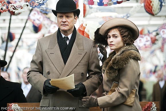 Colin Firth and Helena Bonham Carter make an unlikely pair in The King’s Speech.