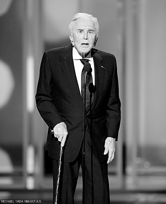 94-year-old Kirk Douglas gives a semi-intentionally hilarious Best Supporting Actress presentation.