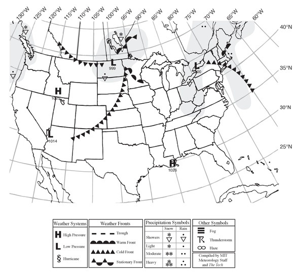 Situation for Noon Eastern Time, Friday, March 11, 2011