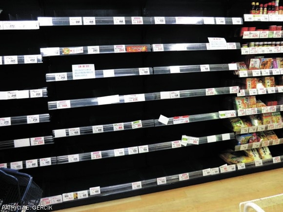 The earthquake and subsequent tsunami caused a major food shortage in Japan.