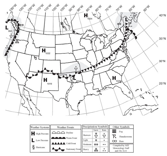 Situation for Noon Eastern Time, Friday, March 18, 2011