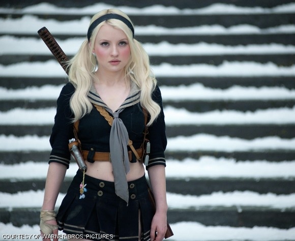 Emily Browning plays a young woman living in an alternate reality in the action-packed Sucker Punch.