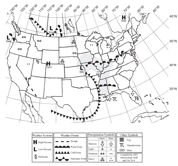 Situation for Noon Eastern Time, Friday, April 15, 2011