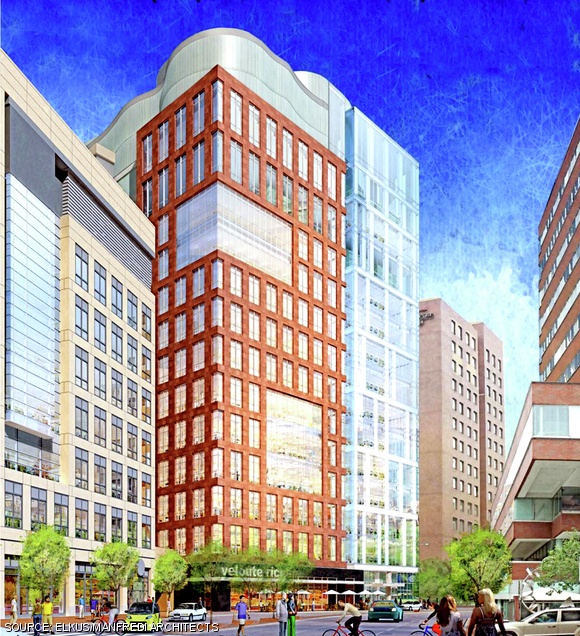 The proposed Broad Institute extension will have 250,000 square feet of lab, office, and ground floor retail space.