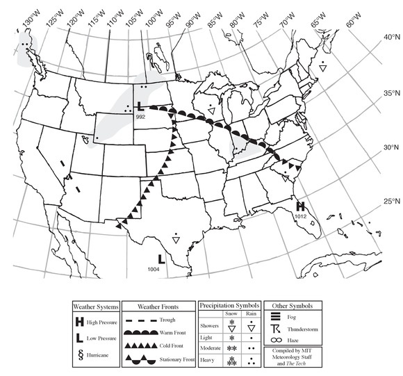 Situation for Noon Eastern Time, Tuesday, May 10, 2011