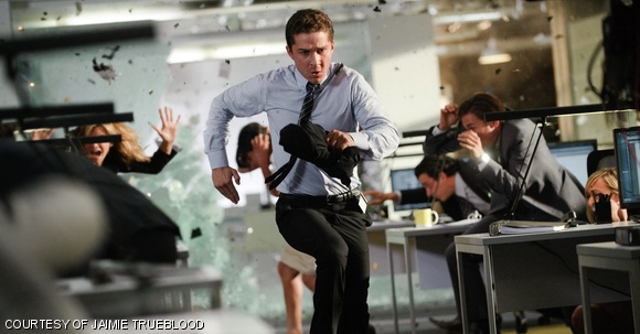 Shia LaBeouf — once again, a man on a mission in Transformers: Dark of the Moon.