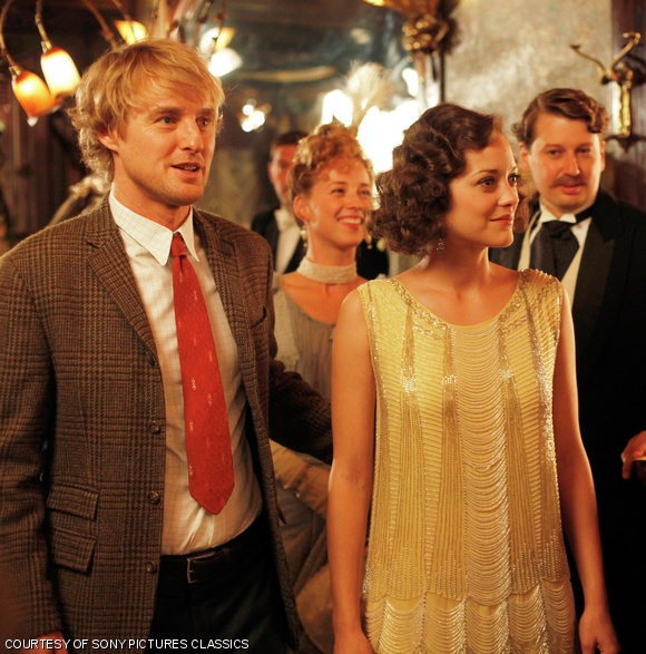 Owen Wilson and Marion Cotillard: Present and past mix in Midnight in Paris.