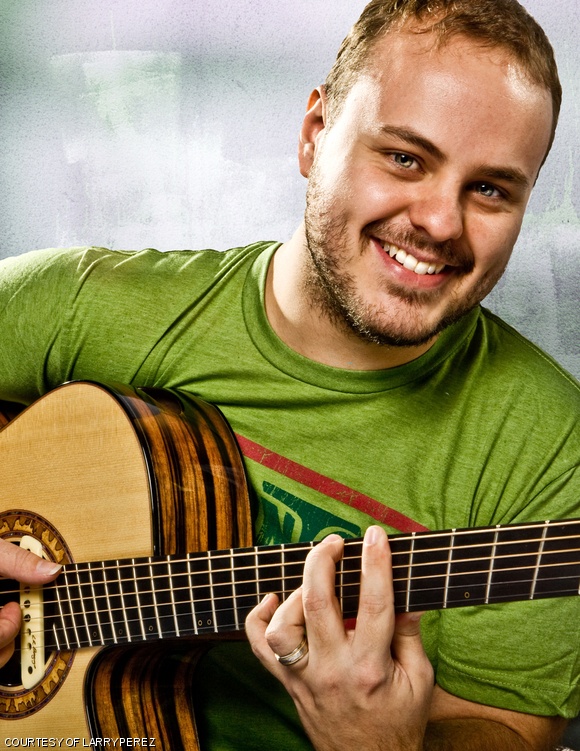 Fingerstyle guitarist Andy McKee performs in Boston on Oct. 28.
