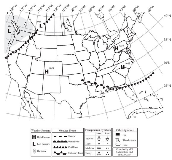 Situation for Noon Eastern Time, Tuesday, February 15, 2011