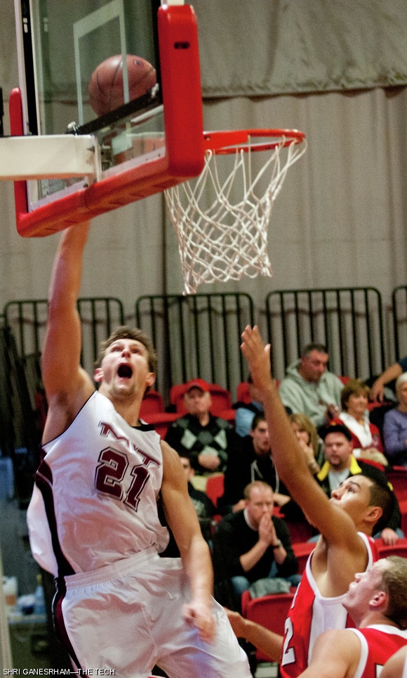 William Tashman ’13 takes a layup during the Men’s Basketball game against RPI on Nov. 17. The Engineers defeated RPI 104-75.