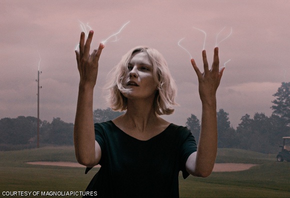 Kirsten Dunst plays a woman facing the end of the world in Melancholia.