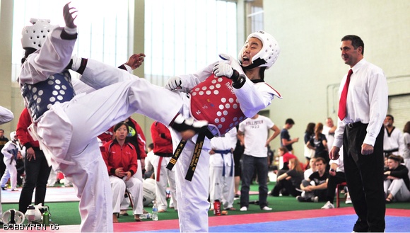 Michelle W. Chen ’14 competes at the second ECTC of the season, held at Cornell on Nov. 5.
