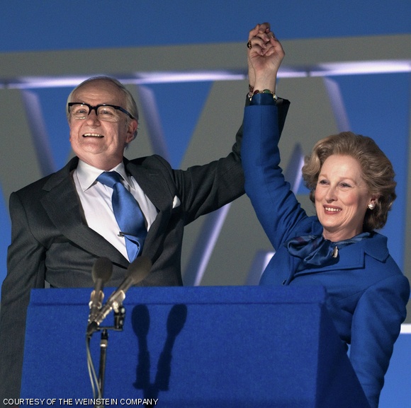 Meryl Streep and Jim Broadbent play Margaret and Denis Thatcher in The Iron Lady.