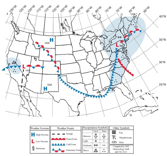 Situation for Noon Eastern Time, Friday, February 25, 2011