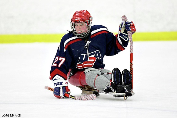 Colleen T. Rock ’14 has been a member of the U.S. Women’s National Sled Hockey Team for over eight years.