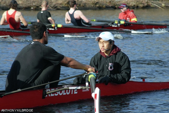 Charles Hsu ’14 is coxswain for the MIT men’s heavyweight crew team. In addition to crew, Hsu also dabbles in violin-making, works at Weiss Lab, and aspires to become a surgeon.