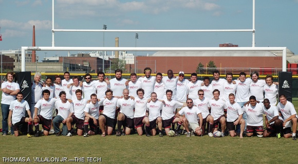 The MIT Men’s Rugby team normally plays in the Division III New England club division, but they currently have a 4-1 record against Division II teams.