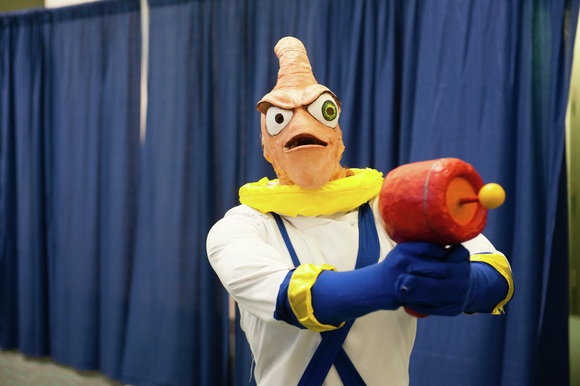 Earthworm Jim at Comic-Con.