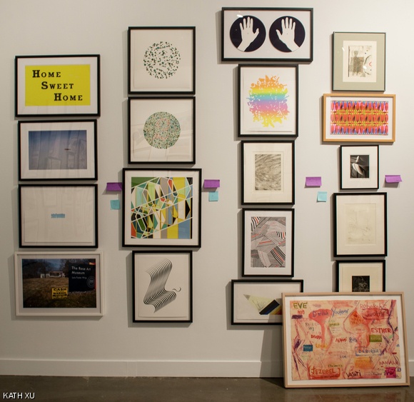 Preparations for the Student Art Loan Exhibit are currently underway at the List Visual Arts Center in Building E15.