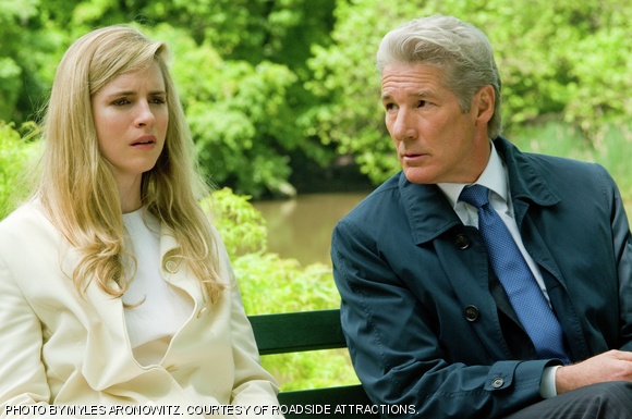 Moral compass Brooke (Brit Marling) and finance fraud Robert Miller (Richard Gere) go head-to-head in Nicholas Jarecki’s Arbitrage.