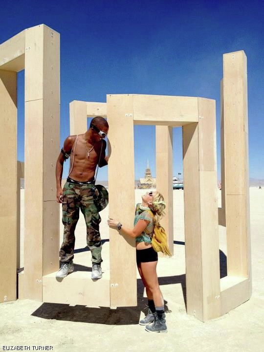 Jason Scott ‘10 and Beth Turner ‘10 enjoy their time on the playa.