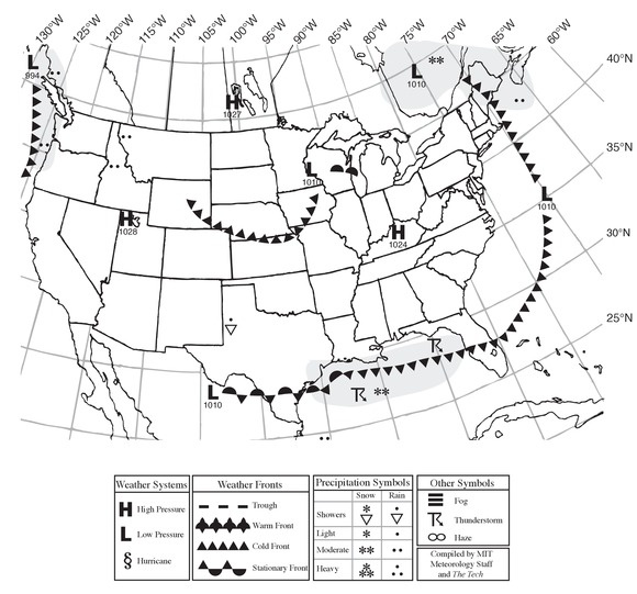 Situation for Noon Eastern Time, Friday, February 17, 2012