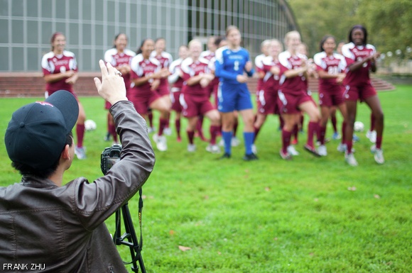 MIT Women’s Soccer is filmed for the “Gangnam Style” video.