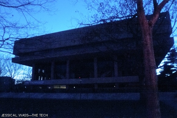 All lights were out in the Student Center during the power outage.