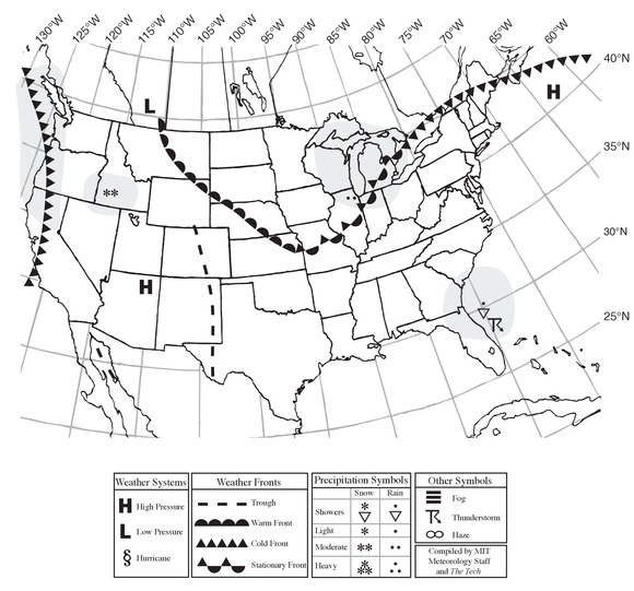 Situation for Noon Eastern Time, Friday, November 30, 2012