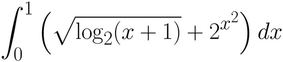 The winning integral at Tuesday’s Integration Bee, evaluated by Justin T. Brereton ’13 in two minutes. Hint: consider inverse functions.