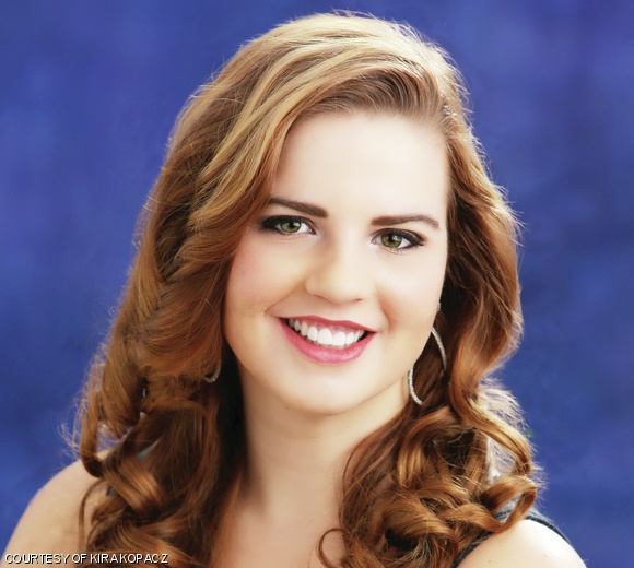 Kira S. Kopacz ’15 is a contestant for Miss Boston this year.