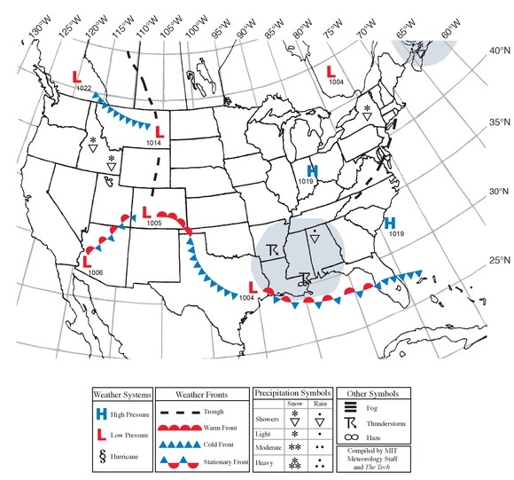Situation for Noon Eastern Time, Friday, March 22, 2013