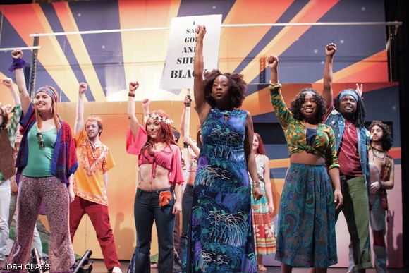 A scene from Berklee College’s adaptation of Hair.