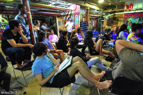 Bexley students congregated in their basement on Wednesday night to discuss the future of the Bexley community.