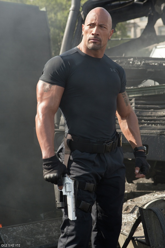 Dwayne Johnson as Hobbs in Fast &amp; Furious 6.